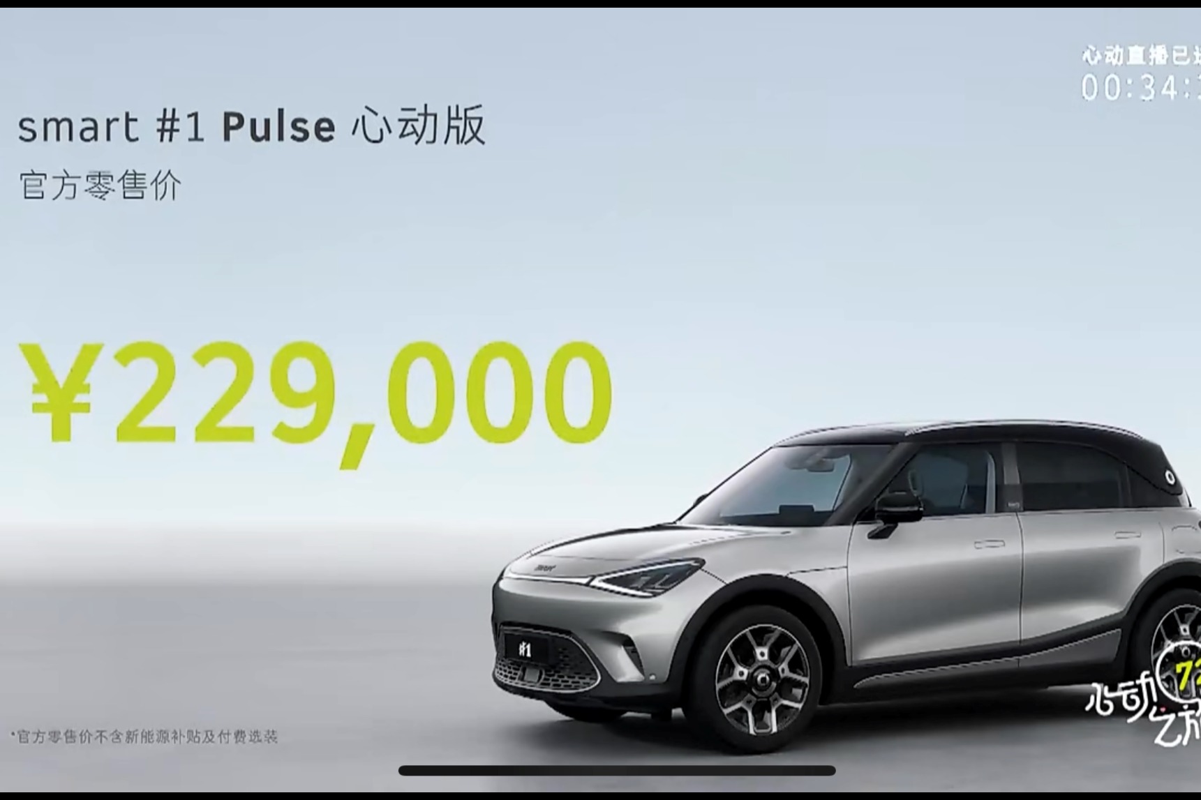 全新smart精灵#1 Pulse心动版正式上市 官方零售价22.9万元