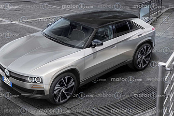 外媒发布蓝旗亚旗舰电动SUV独家渲染图 2026年推出