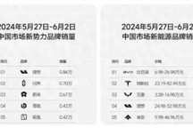 新能源汽車22周銷量榜，理想被五菱超越，較問界比較優勢縮小