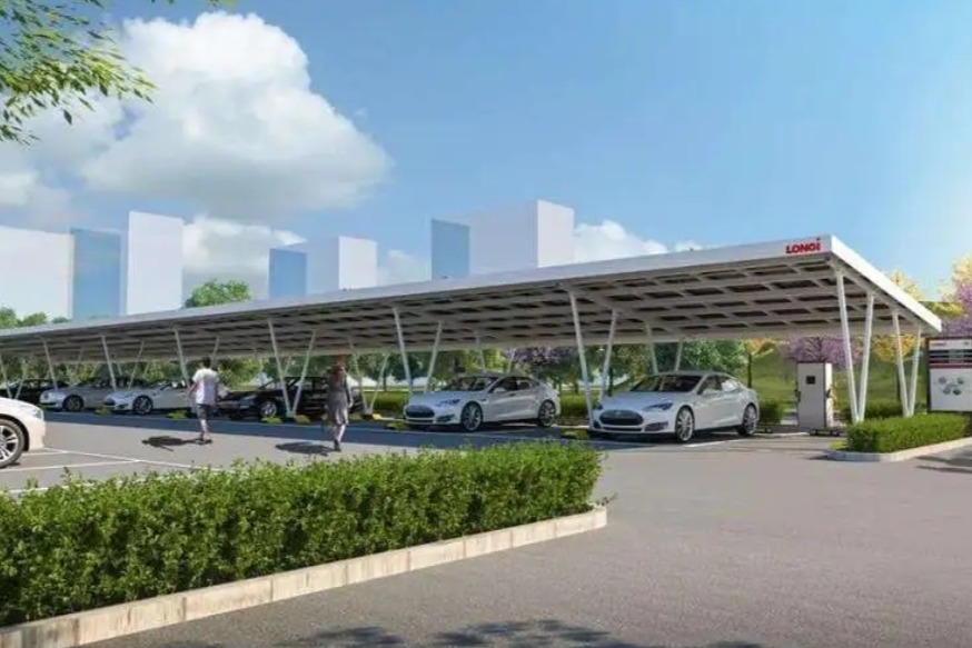 上海首个两轮、四轮电动车集成式光储充一体化充电站落成