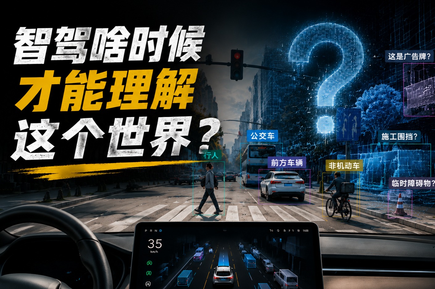 智驾啥时候才能理解这个世界?