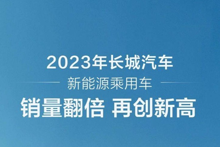 长城汽车12月份新能源乘用车销量29816辆