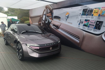 拜腾亮相圆石滩车展 首款新能源车计划2019年上市