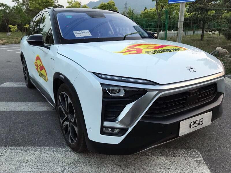 蔚來自動駕駛測試車
