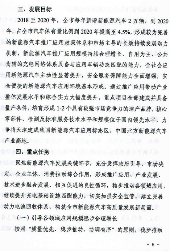 天津發(fā)布新能源汽車推廣方案 2020年新能源車保有量占比提至4.5%