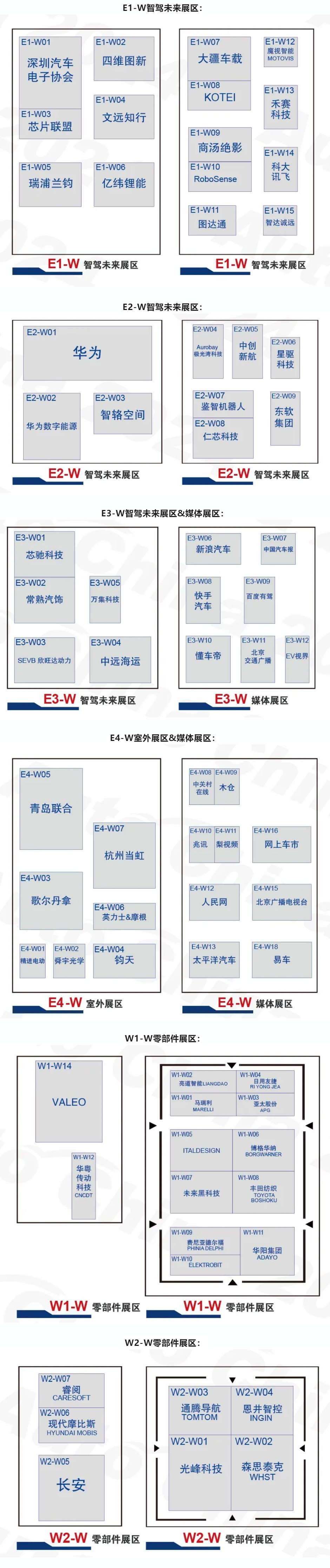 重磅！2024北京车展展位分布图发布