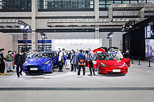 特斯拉中国制造Model Y、新款Model 3 亮相2021海口新能源暨智能网联车展