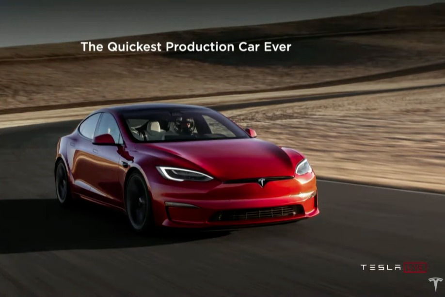 零百 2.1 秒只卖百万！最强电动车 Model S Plaid 今天交付，还要啥超跑？