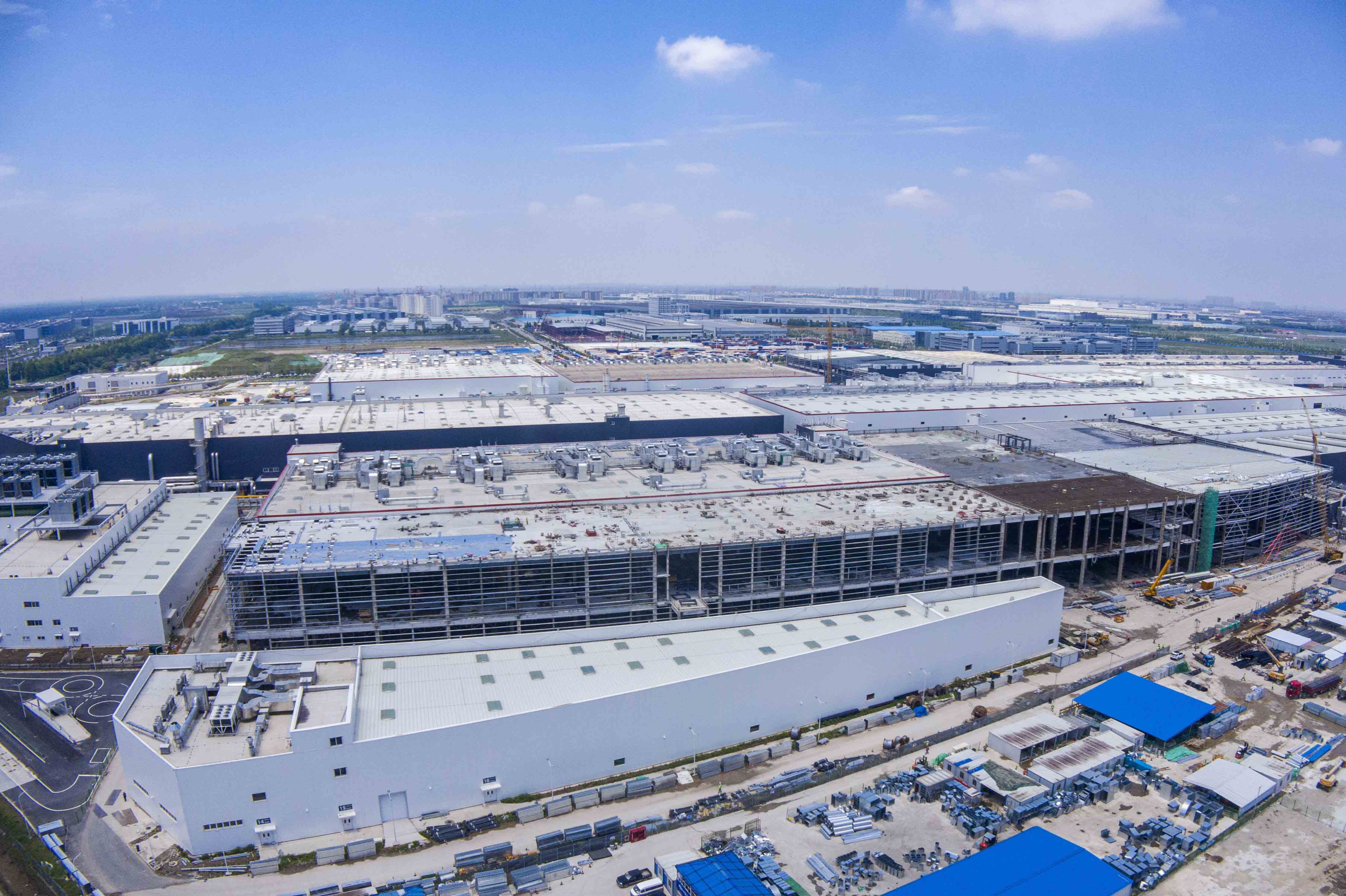 特斯拉上海超级工厂（一期）正式建设完毕