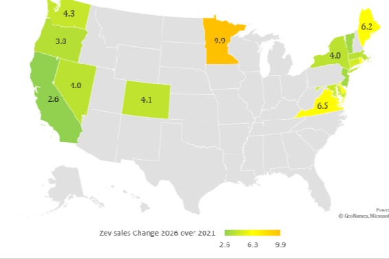 加州新規(guī)：2026年零排放乘用車占比必須達35%
