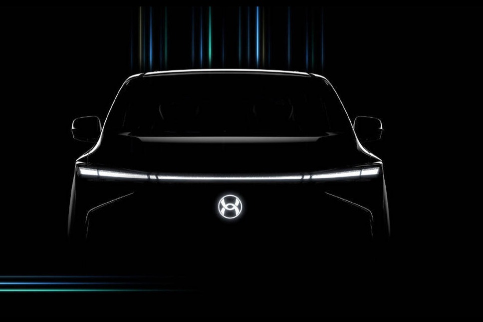 合创中大型纯电旗舰MPV预告图 广州车展上正式发布