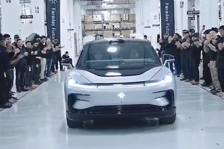 FF 91首辆量产车正式下线  贾跃亭:这是未来出行科技的里程碑