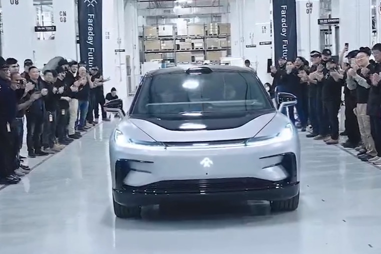 FF 91首辆量产车正式下线  贾跃亭：这是未来出行科技的里程碑