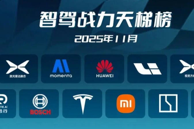 智驾战力天梯榜 （2025年11月，下）
