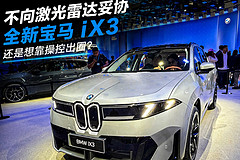 不向激光雷达妥协，全新宝马iX3还是想靠操控出圈？