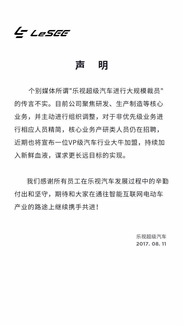 新勢力造車，樂視裁員,賈躍亭融資