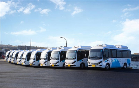 征服韩国最牛岛屿！比亚迪20辆eBus-7电动巴士济州交付