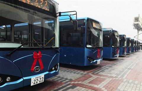 征服韩国最牛岛屿！比亚迪20辆eBus-7电动巴士济州交付