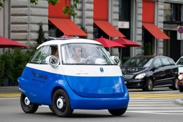 瑞士摩托车公司展示量产版电动三轮车，设计借鉴宝马Isetta