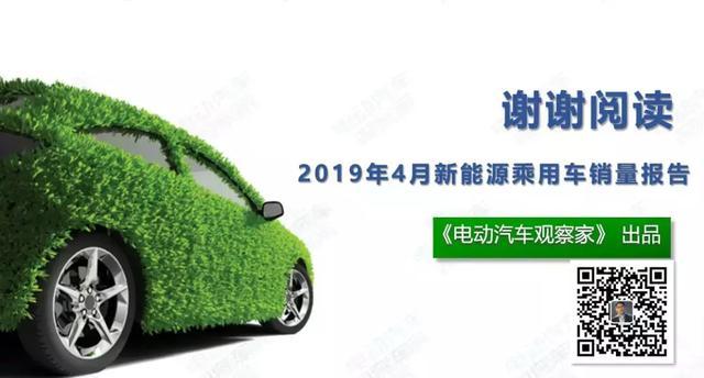 36頁PPT：2019年4月新能源乘用車銷量報告