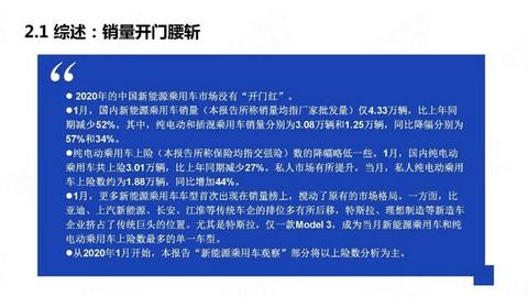 PPT：中国新能源汽车产业观察2020年1月简版