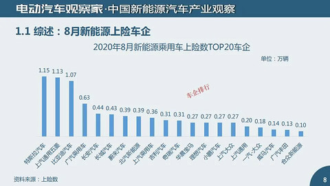 有数字更有真相：新能源汽车及动力电池观察8月版精华