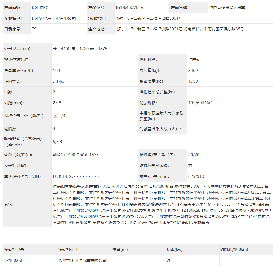 比亞迪M3參數(shù)