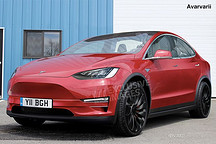 特斯拉Model Y假想图 基于Model 3打造