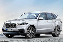 搭有插电混动版车型 宝马全新X5效果图