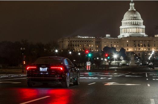 Audi расширяет сеть TLI на Вашингтон, округ Колумбия, с целью уменьшить беспокойство водителей и уменьшить пробки на дорогах.