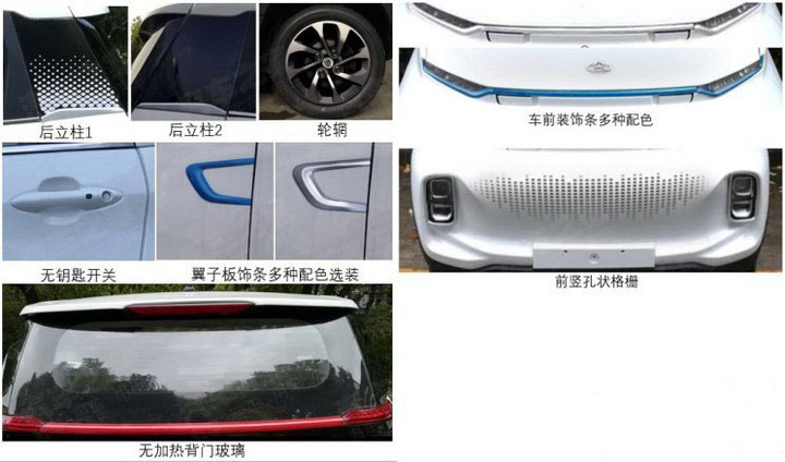 長安純電動車型申報圖曝光 長安純電動車型申報圖曝光