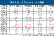 12家上市车企半年财报:上汽半年豪赚190亿