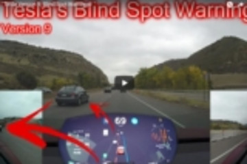特斯拉软件9.0版升级包提升盲点监测功能