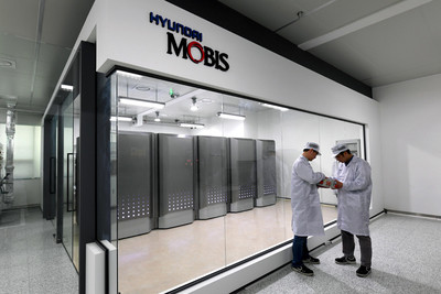 Hyundai Mobis использует пять аккумуляторных модулей электромобилей, работающих на водородном топливе, для создания экологически чистой системы производства электроэнергии.