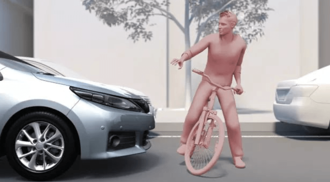 主動剎車功能示意圖