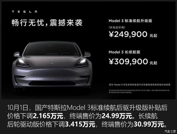 特斯拉，特斯拉降價(jià)，特斯拉,新能源汽車