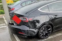 纸糊饭粘...特斯拉Model 3过个水坑后杠就会掉落？