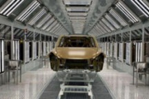 图片显示特斯拉上海超级工厂Model Y生产线已基本准备就绪