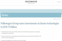 大众加码未来技术