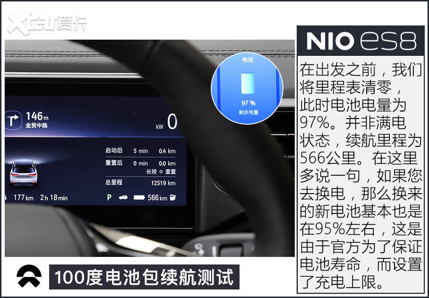 蔚來100度電池包續(xù)航