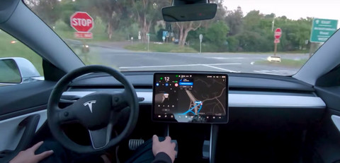 特斯拉,自动驾驶,特斯拉autopilot危险驾驶 特斯拉,自动驾驶,特斯拉autopilot危险驾驶