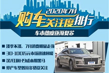 高低两级市场走热 7月购车热度排行
