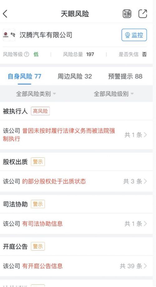 銷量，漢騰汽車，漢騰汽車,愛馳汽車,漢騰汽車欠薪