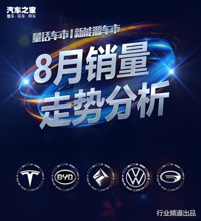 銷量，特斯拉，新能源車銷量，8月汽車銷量,新能源汽車,特斯拉
