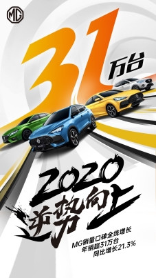 MG銷量,2020年汽車銷量