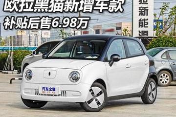 补贴后售6.98万元 欧拉黑猫萌宠版上市