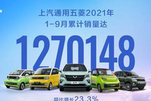 上汽通用五菱：1-9月销量达1270148台