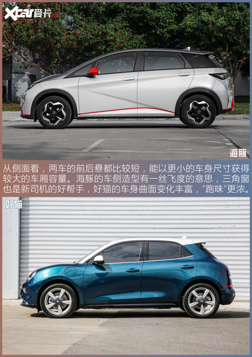 比亞迪海豚對比歐拉好貓