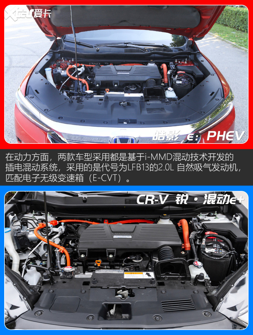 皓影 e：PHEV對比CR-V 銳·混動e 