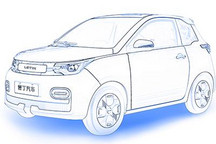 两门微型电动车 曝雷丁新车型设计草图